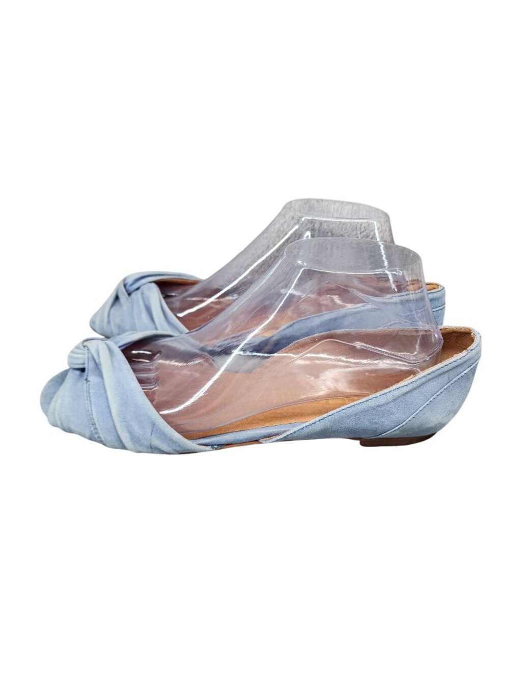 Sachelle Shoes Womens Size 10 Blue Suede Flats *Read*